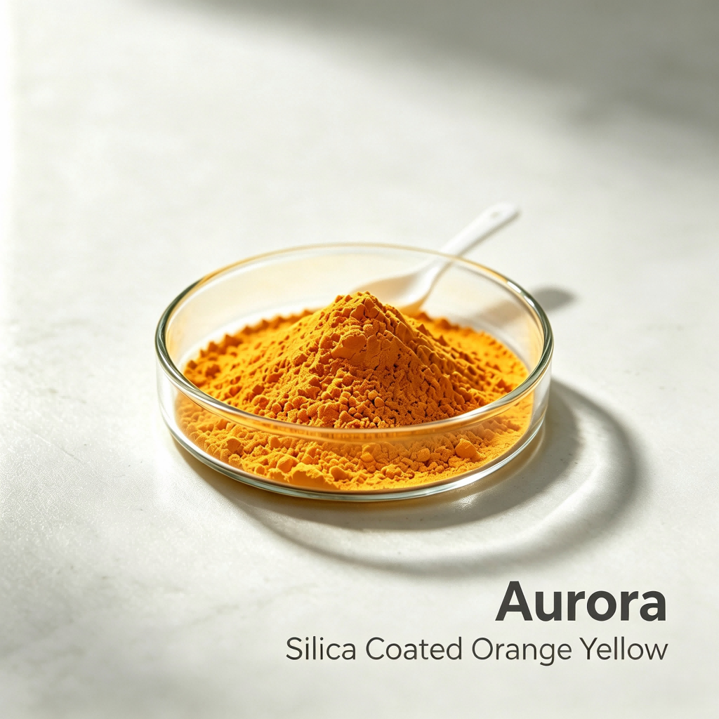 Silica Coated Orange Yellow